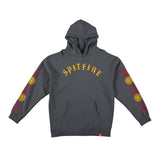 Spitfire Old English Bighead Flame Hoodie • Charcoal Medium