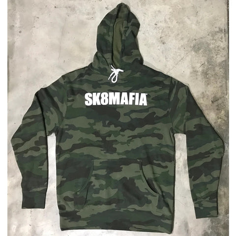 SK8Mafia Camo Hoodie Medium