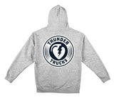 Thunder Hoodie • Charged Grenade • Grey Heather/White Large