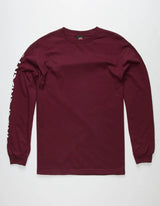 Independent • Bar/Cross Long Sleeve • Burgundy