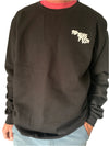 Topless Pizza Crew Sweatshirt Black Large