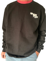 Topless Pizza Crew Sweatshirt Black Large