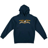 ANTIHERO • EAGLE HOODIE • NAVY w/ BLACK MULTI COLOR M