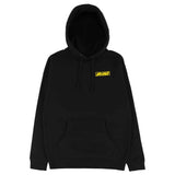 KROOKED • MOONSMILE RAW HOODIE • BLACK w/ YELLOW