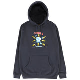 KROOKED • STYLE HOODIE • SLATE BLUE w/ MULTI COLOR S